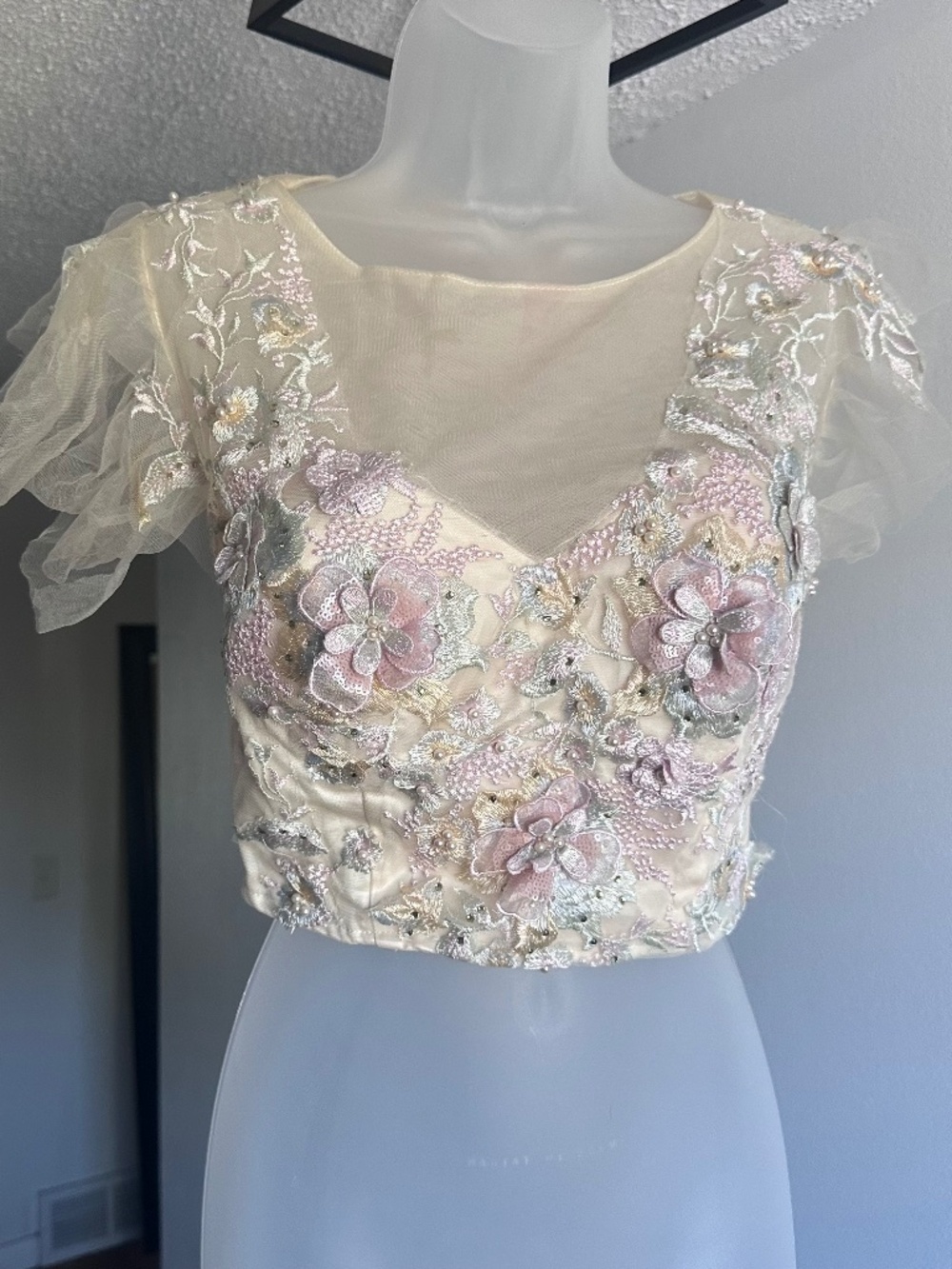 Fairycore Appliquéd corset - no tag